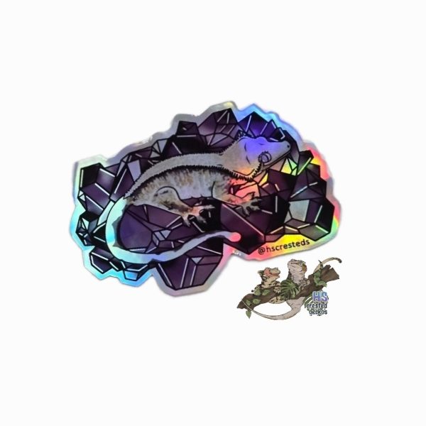 Holo Gecko Gem Sticker 3"