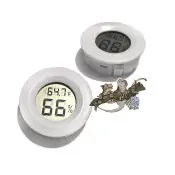 White "Button" Thermometer/Hygrometer